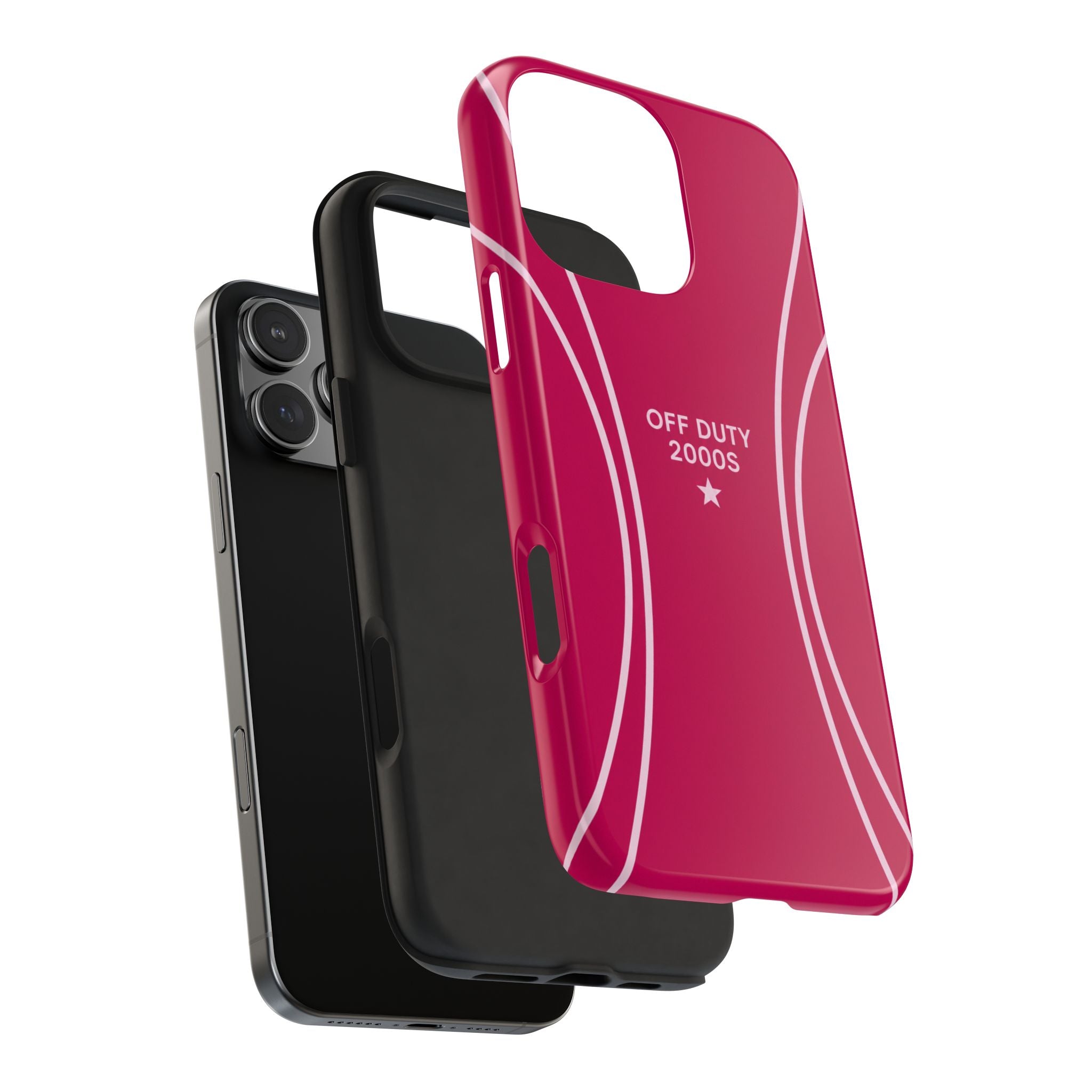 Tough Phone Case — 'Off Duty 2000s' Retro Pink Protective Case