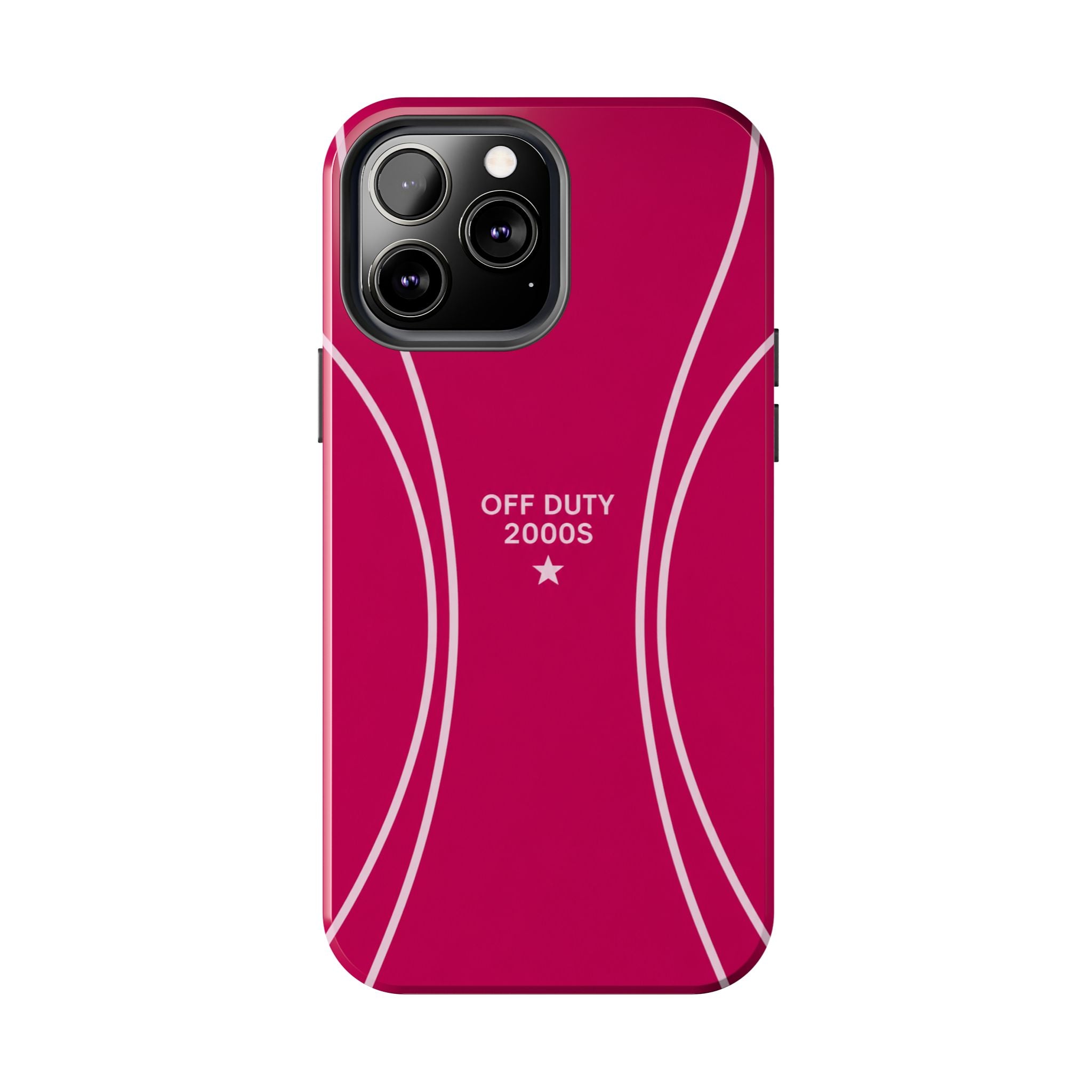 Tough Phone Case — 'Off Duty 2000s' Retro Pink Protective Case