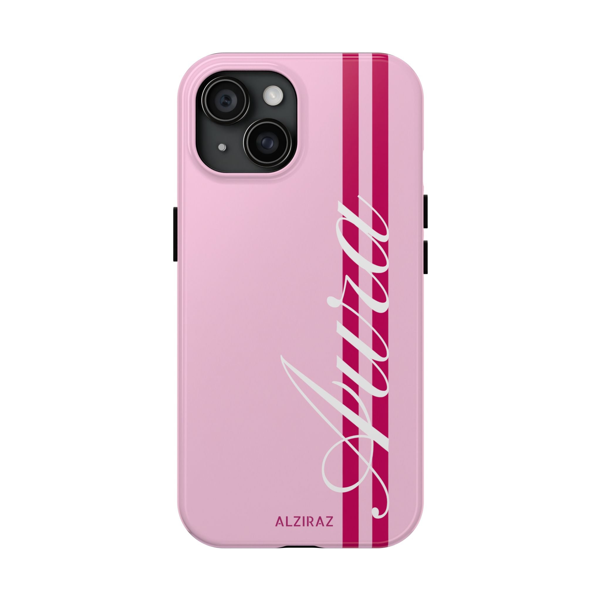 Pink Racing Stripe Phone Case