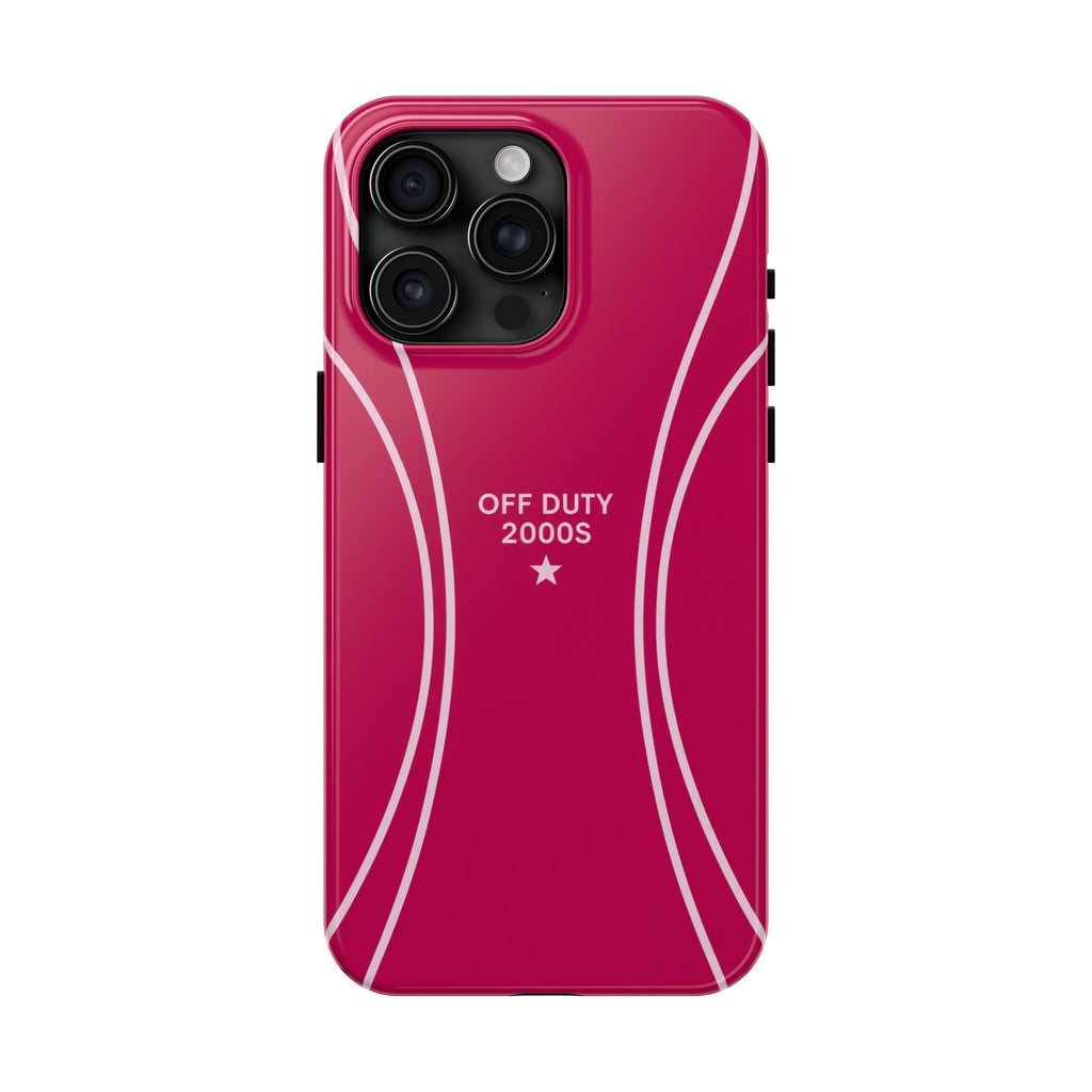 Tough Phone Case — 'Off Duty 2000s' Retro Pink Protective Case