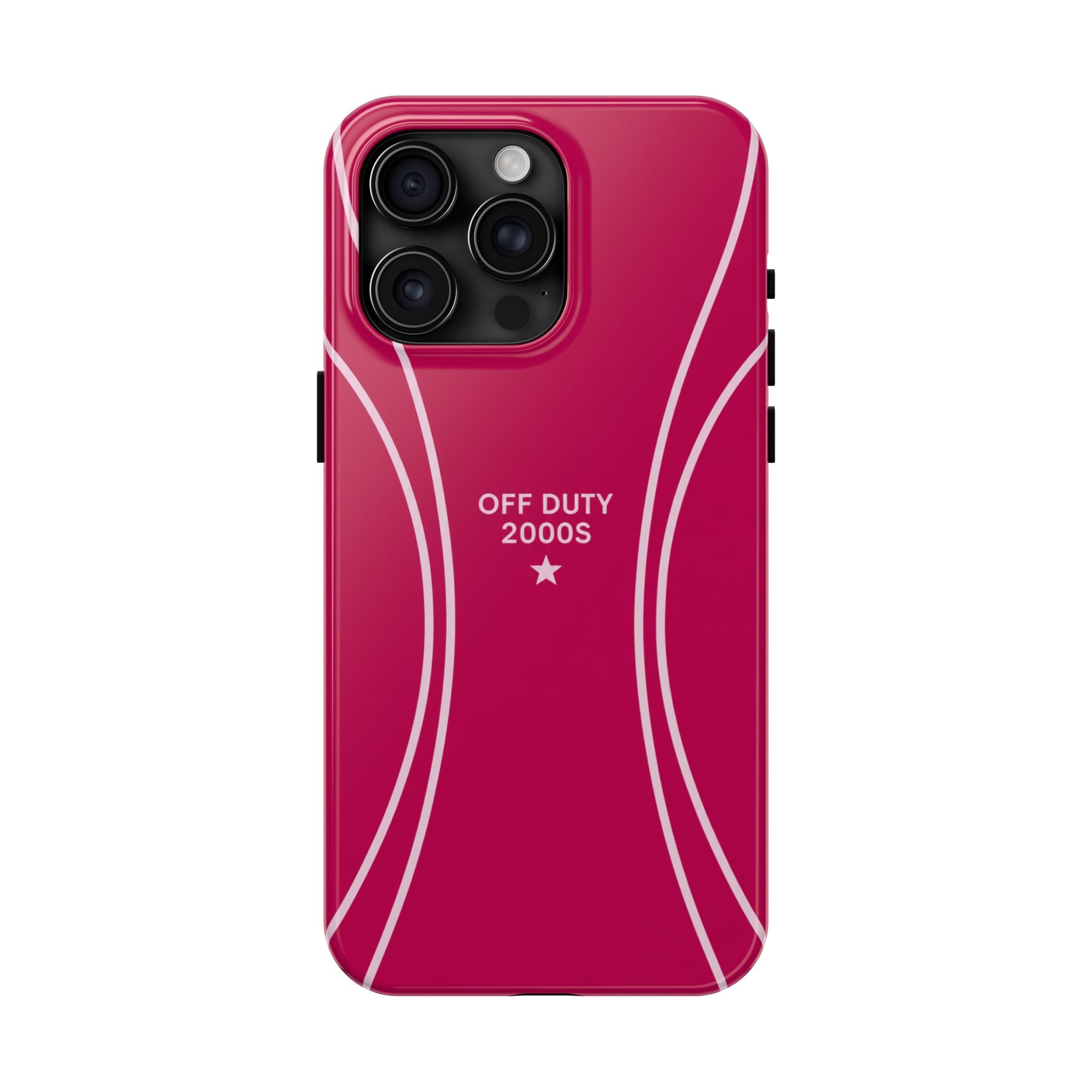Tough Phone Case — 'Off Duty 2000s' Retro Pink Protective Case