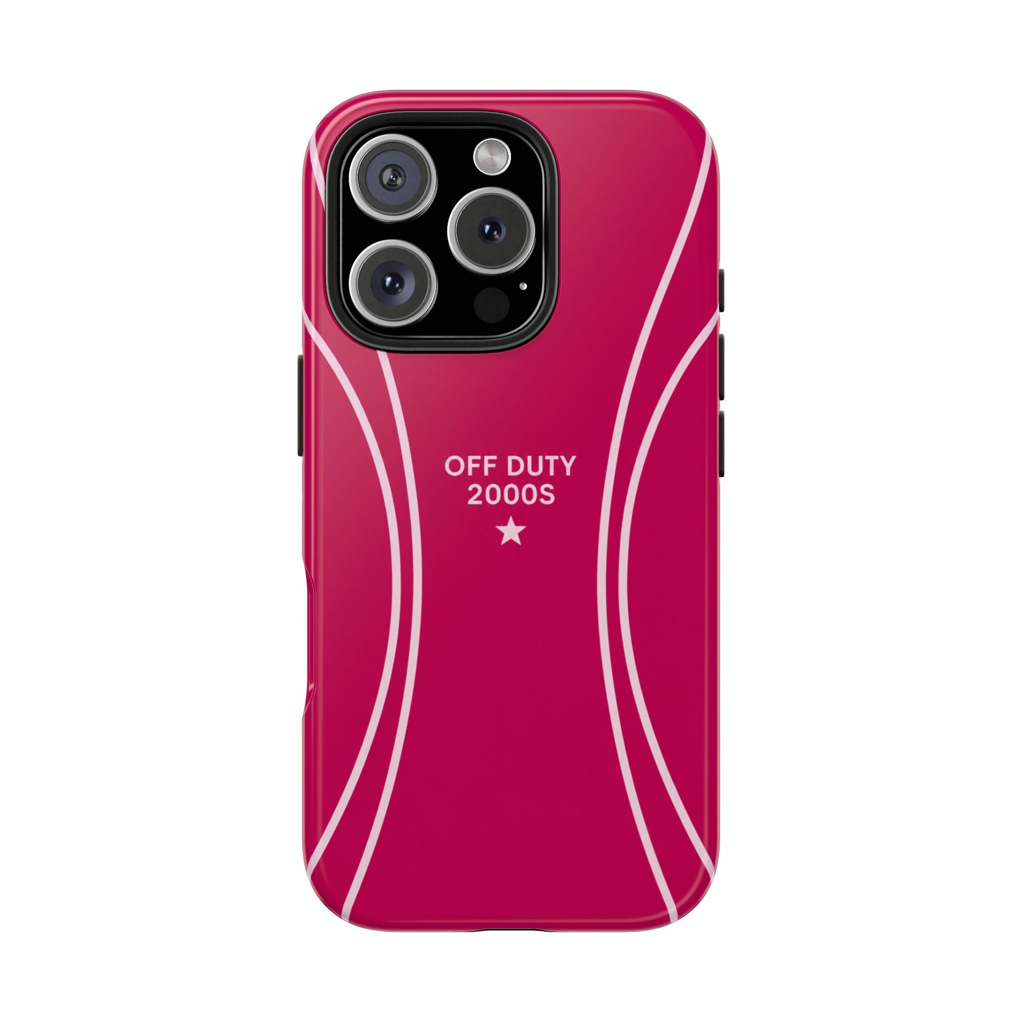 Tough Phone Case — 'Off Duty 2000s' Retro Pink Protective Case