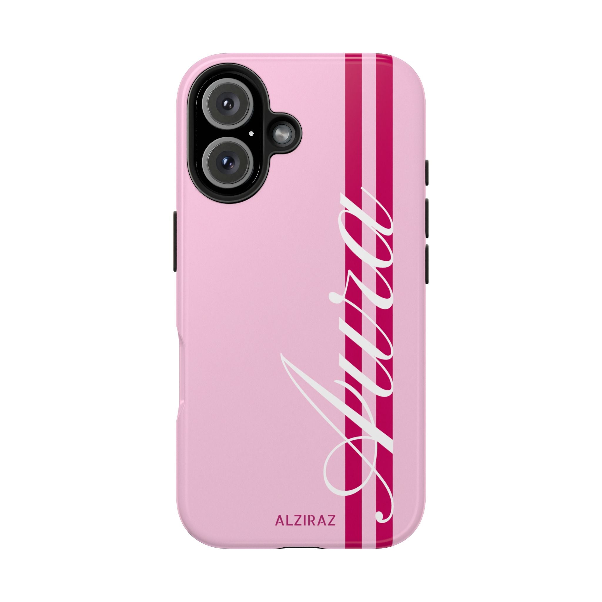 Pink Racing Stripe Phone Case