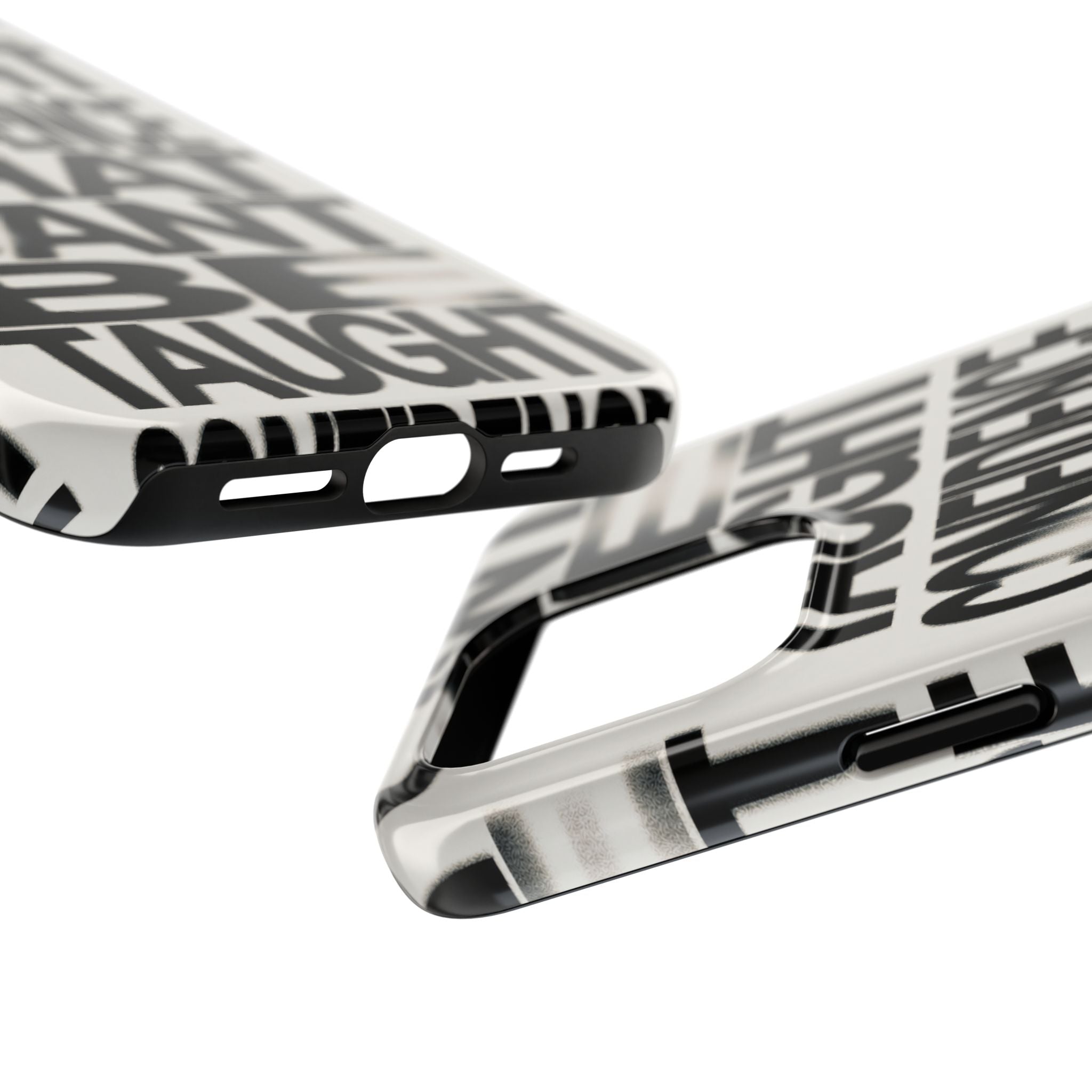 Tough Phone Case - Bold Typographic “Confidence That Can’t Be Taught” Black & White