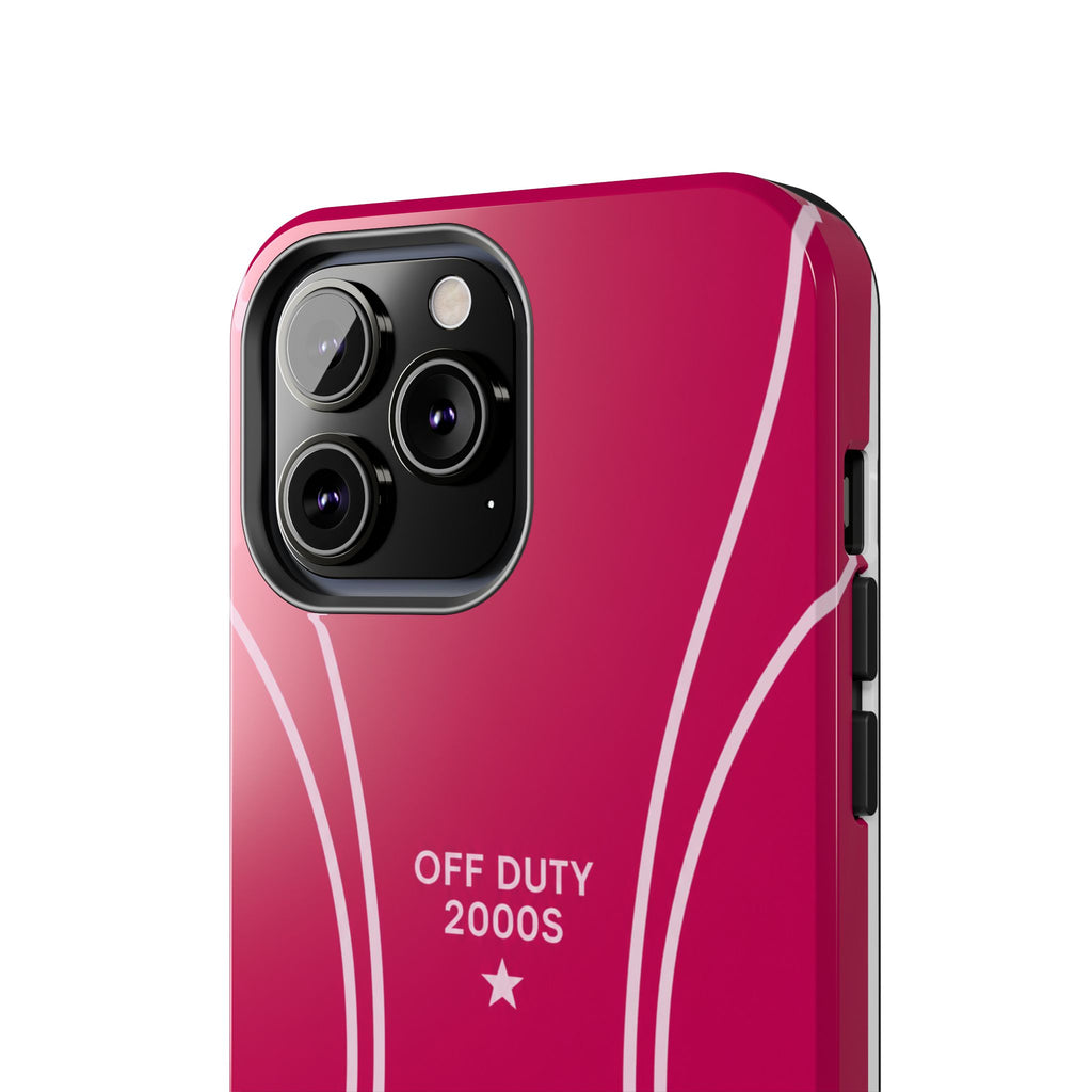 Tough Phone Case — 'Off Duty 2000s' Retro Pink Protective Case