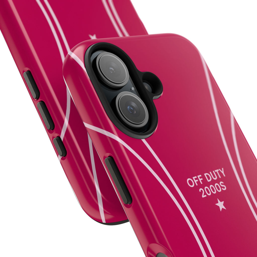 Tough Phone Case — 'Off Duty 2000s' Retro Pink Protective Case