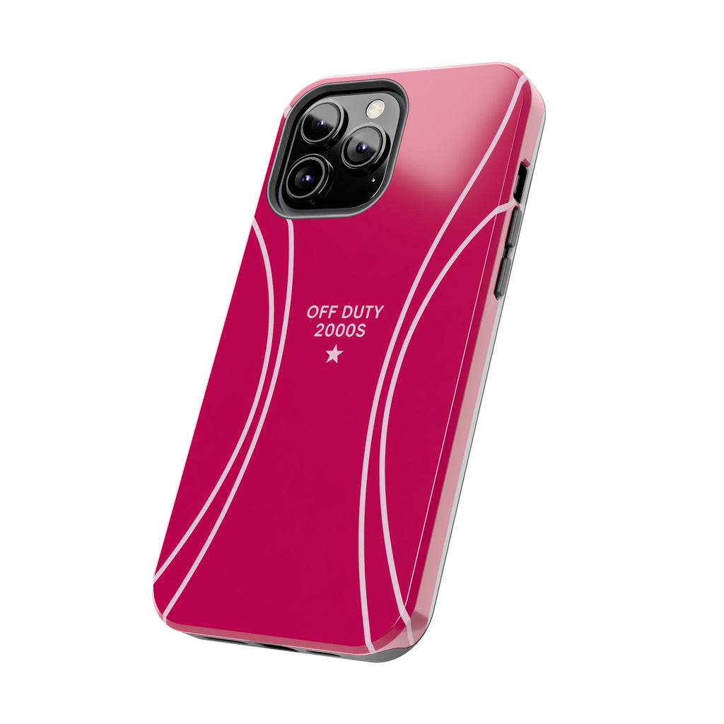 Tough Phone Case — 'Off Duty 2000s' Retro Pink Protective Case