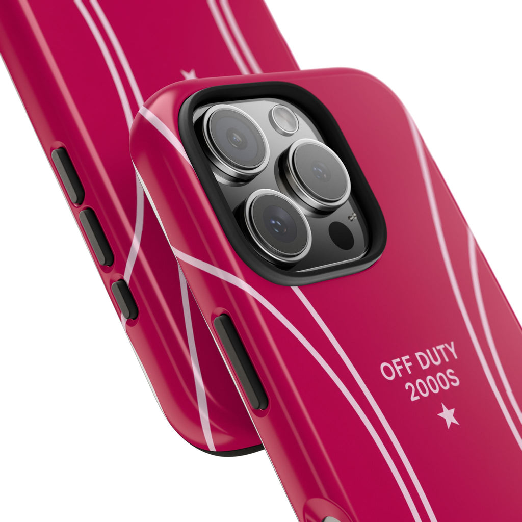 Tough Phone Case — 'Off Duty 2000s' Retro Pink Protective Case