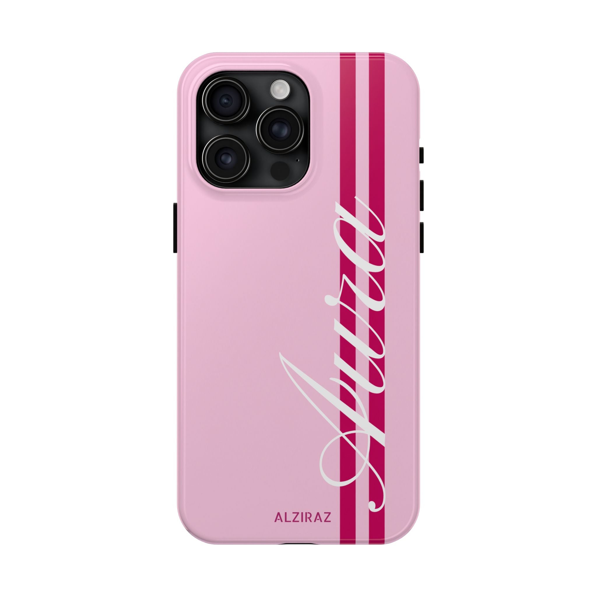 Pink Racing Stripe Phone Case