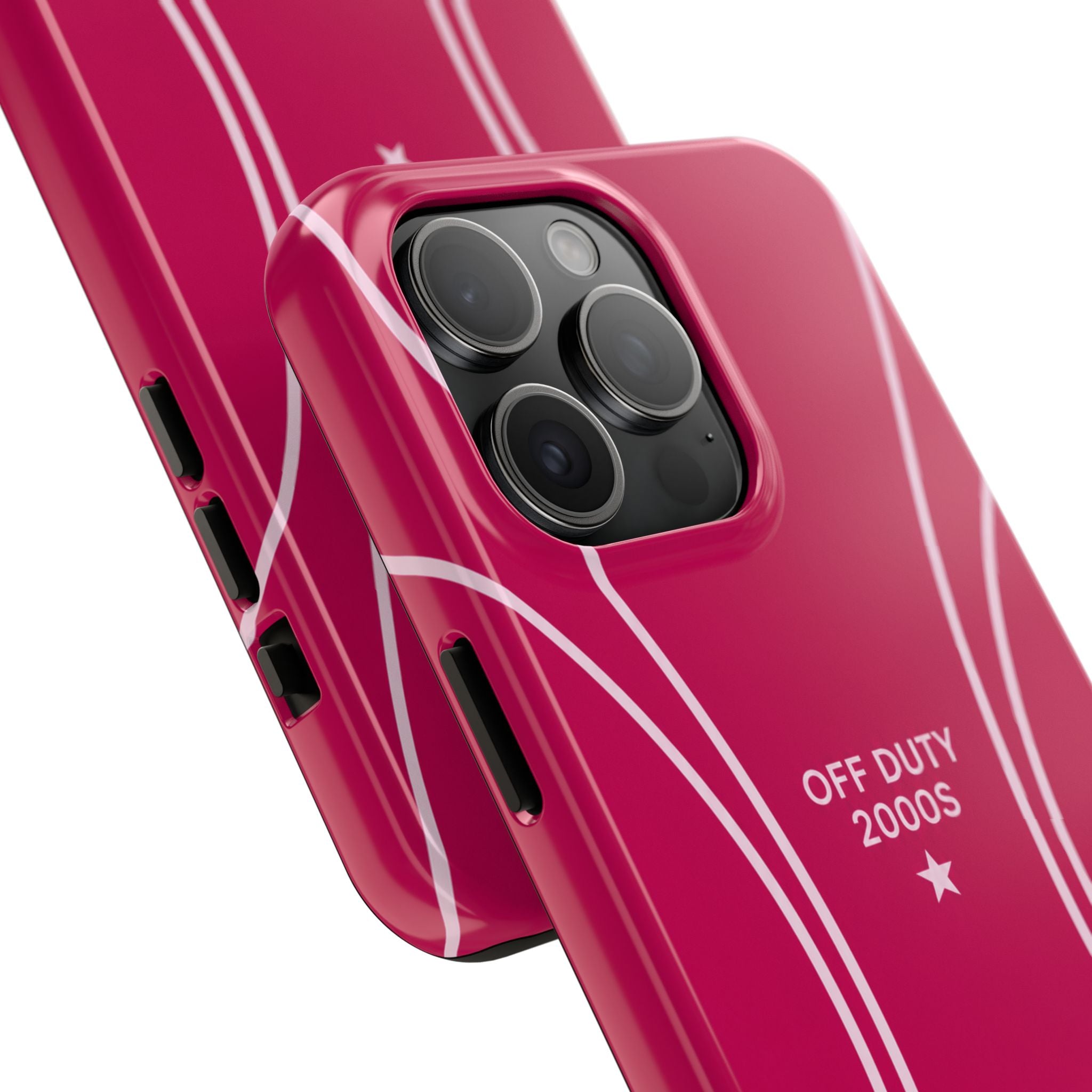 Tough Phone Case — 'Off Duty 2000s' Retro Pink Protective Case