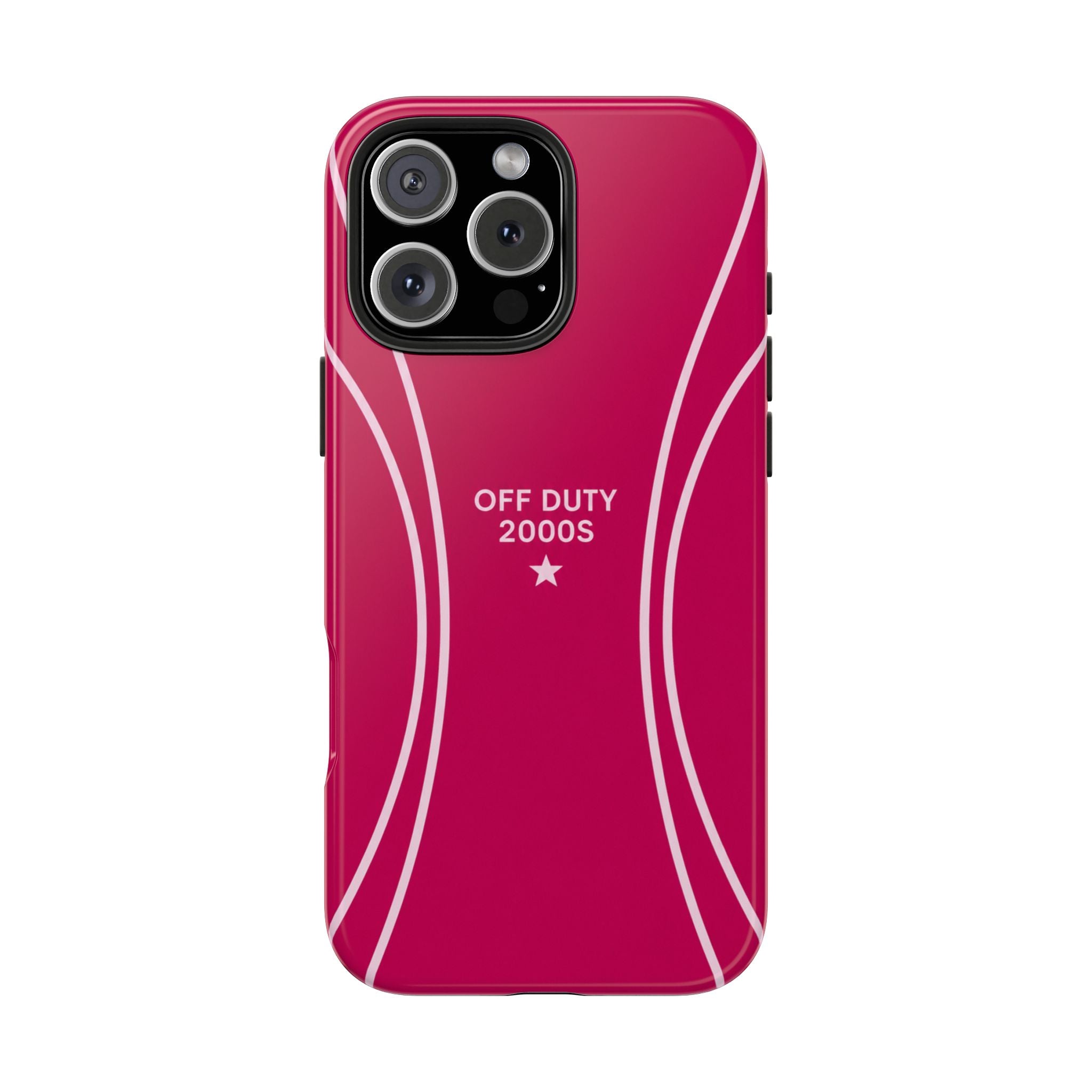 Tough Phone Case — 'Off Duty 2000s' Retro Pink Protective Case