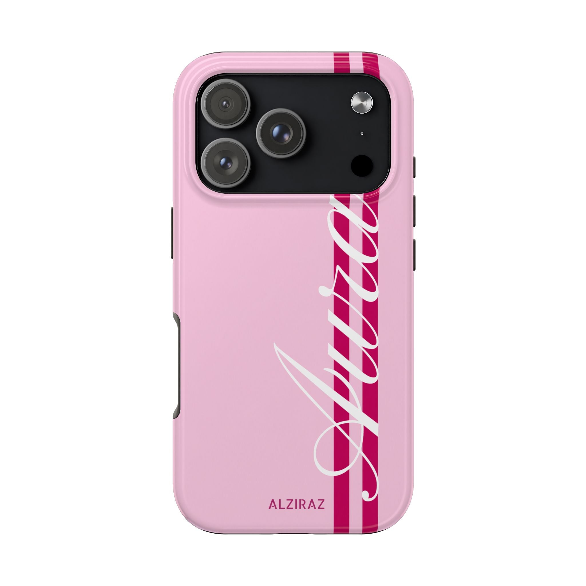 Pink Racing Stripe Phone Case