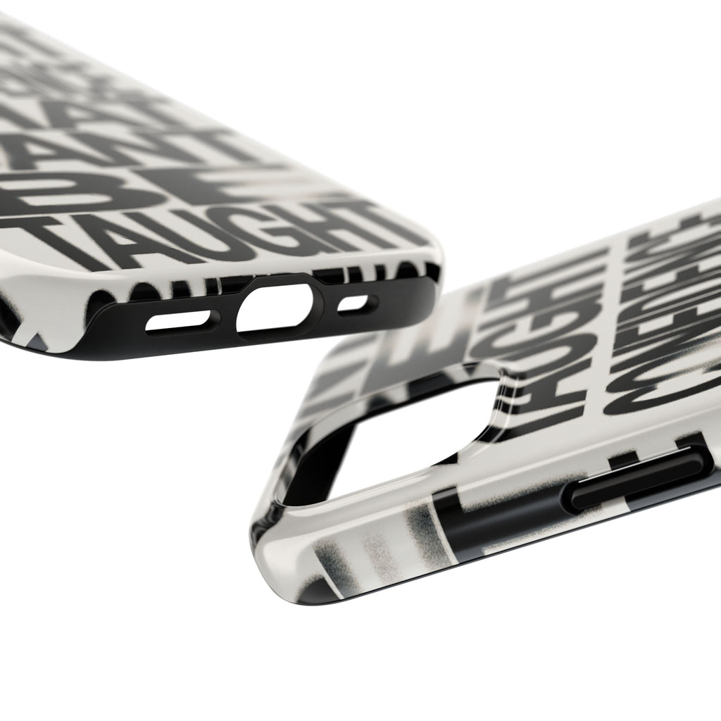 Tough Phone Case - Bold Typographic “Confidence That Can’t Be Taught” Black & White