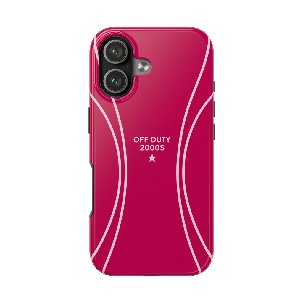 Tough Phone Case — 'Off Duty 2000s' Retro Pink Protective Case