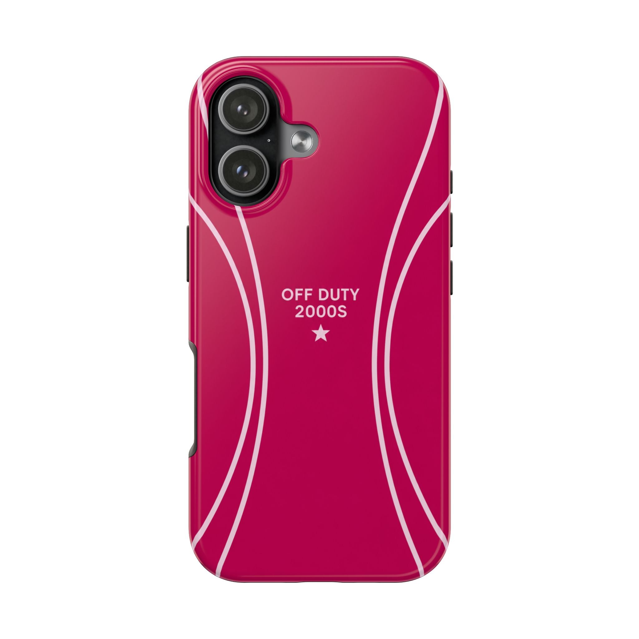 Tough Phone Case — 'Off Duty 2000s' Retro Pink Protective Case