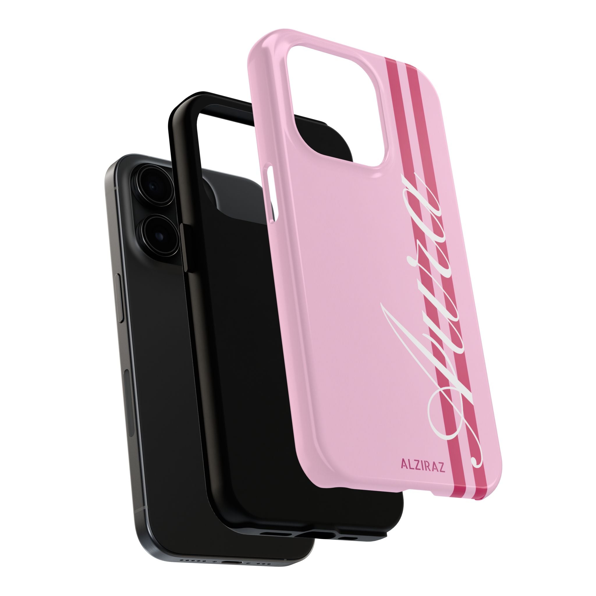 Pink Racing Stripe Phone Case