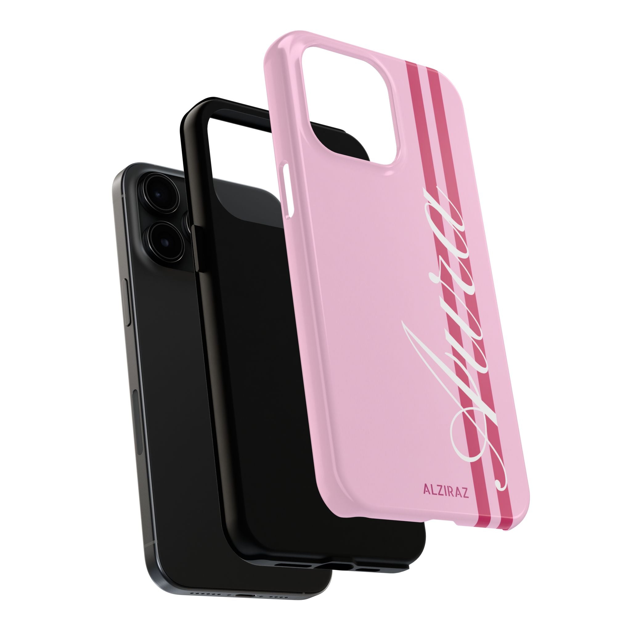 Pink Racing Stripe Phone Case