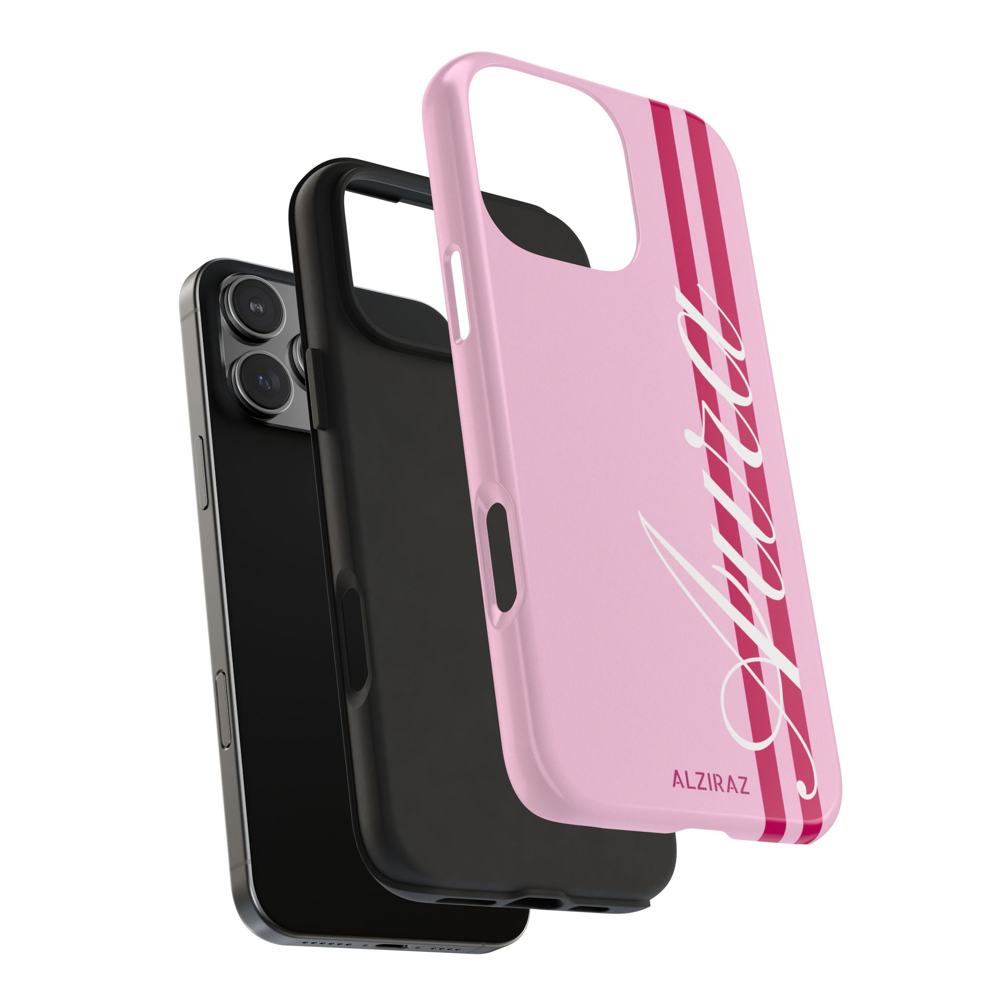 Pink Racing Stripe Phone Case