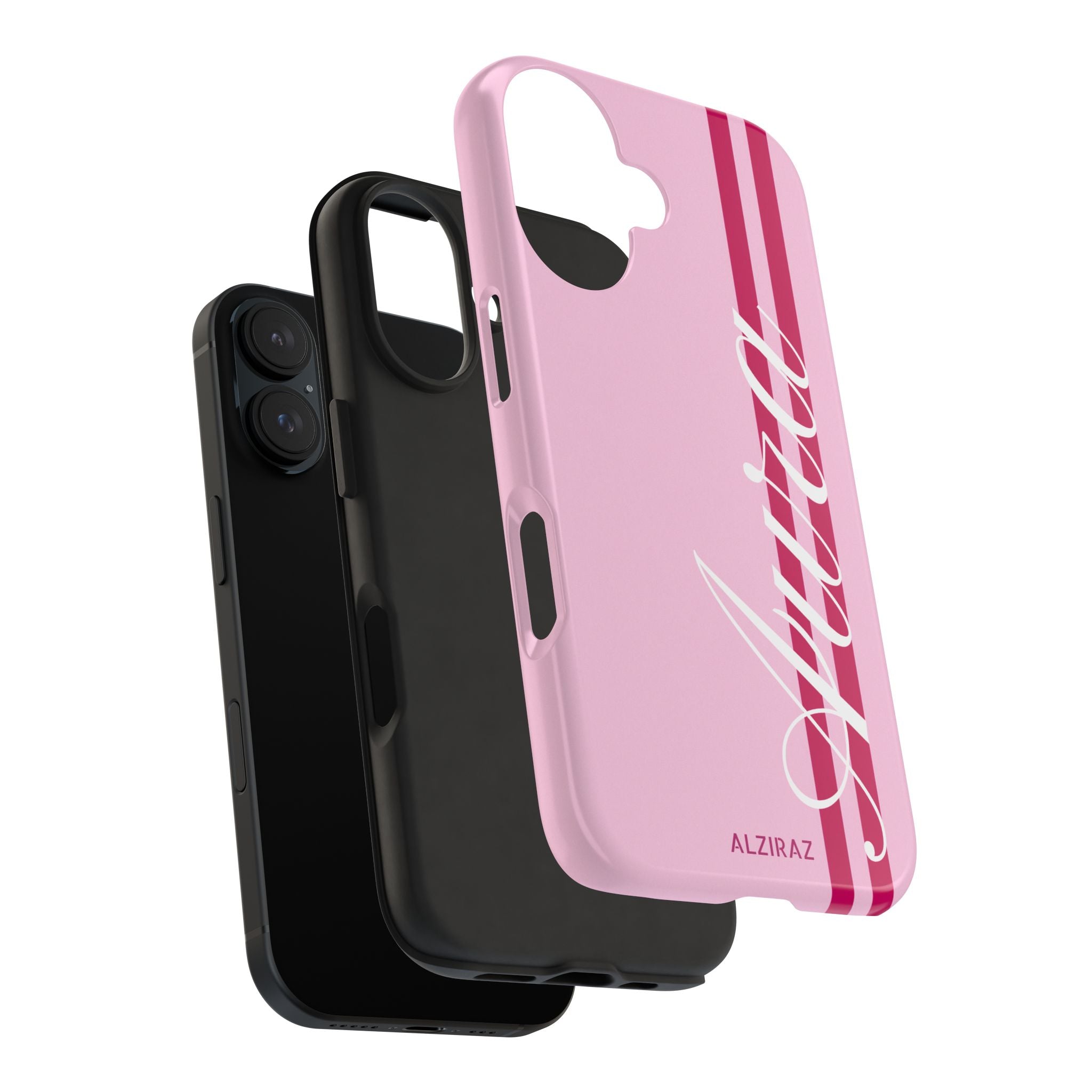 Pink Racing Stripe Phone Case