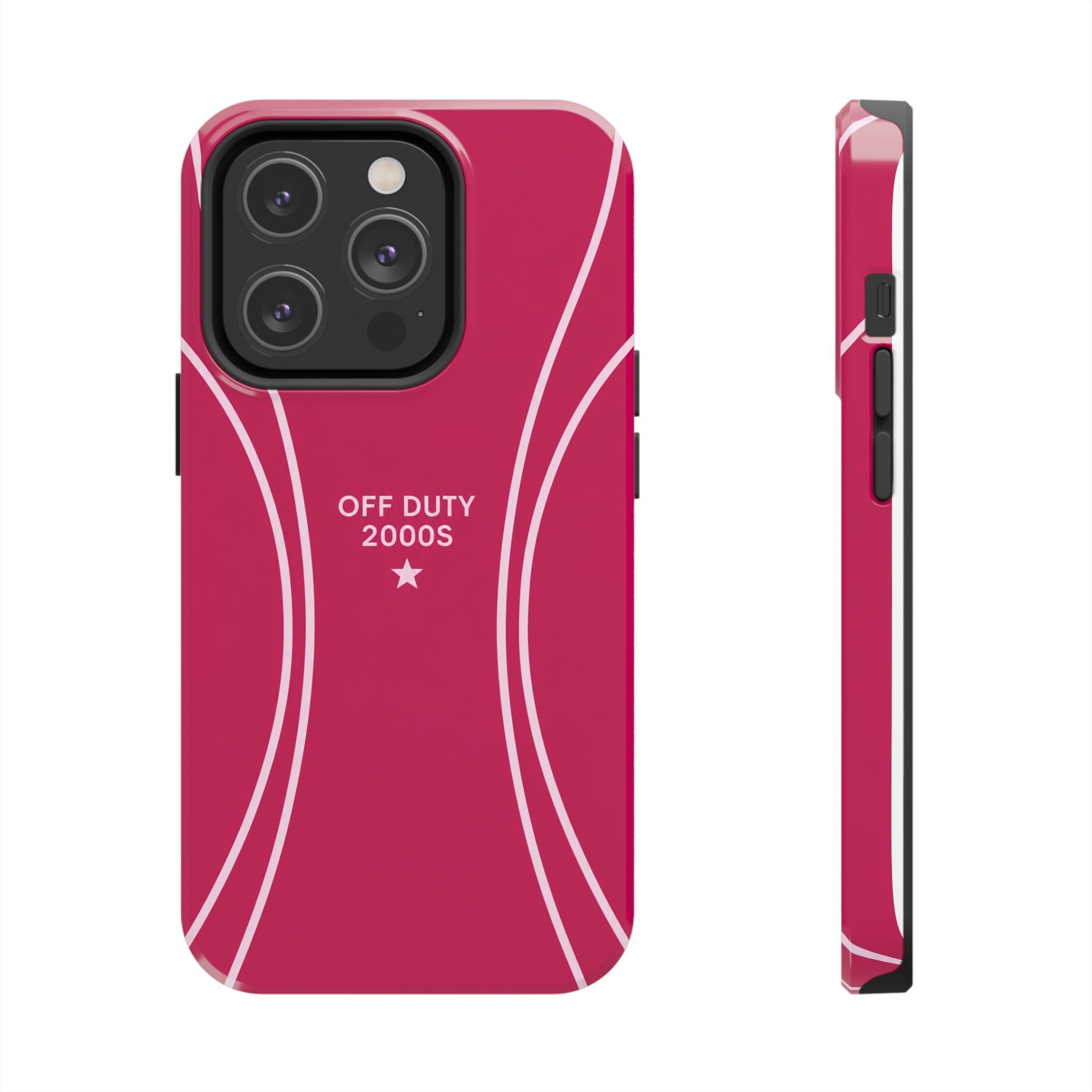 Tough Phone Case — 'Off Duty 2000s' Retro Pink Protective Case