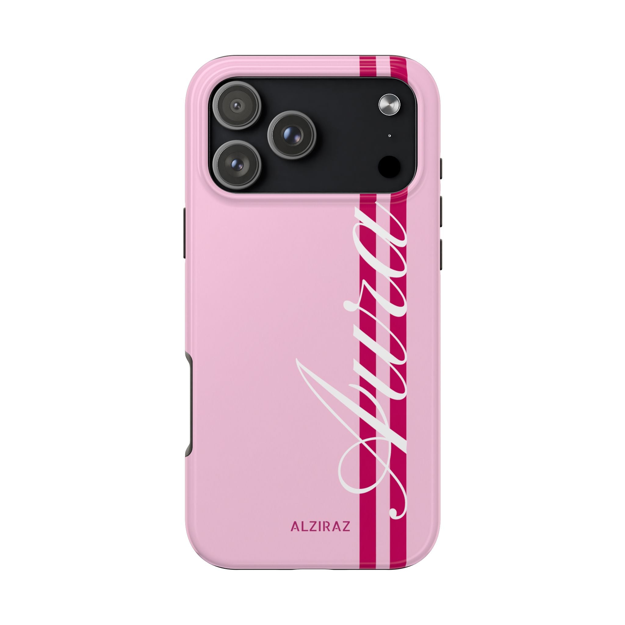 Pink Racing Stripe Phone Case