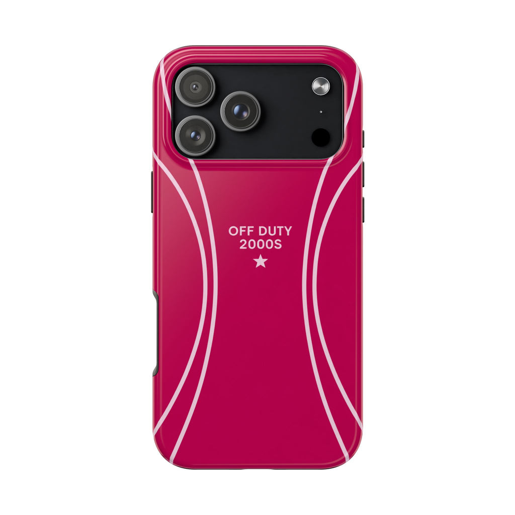 Tough Phone Case — 'Off Duty 2000s' Retro Pink Protective Case