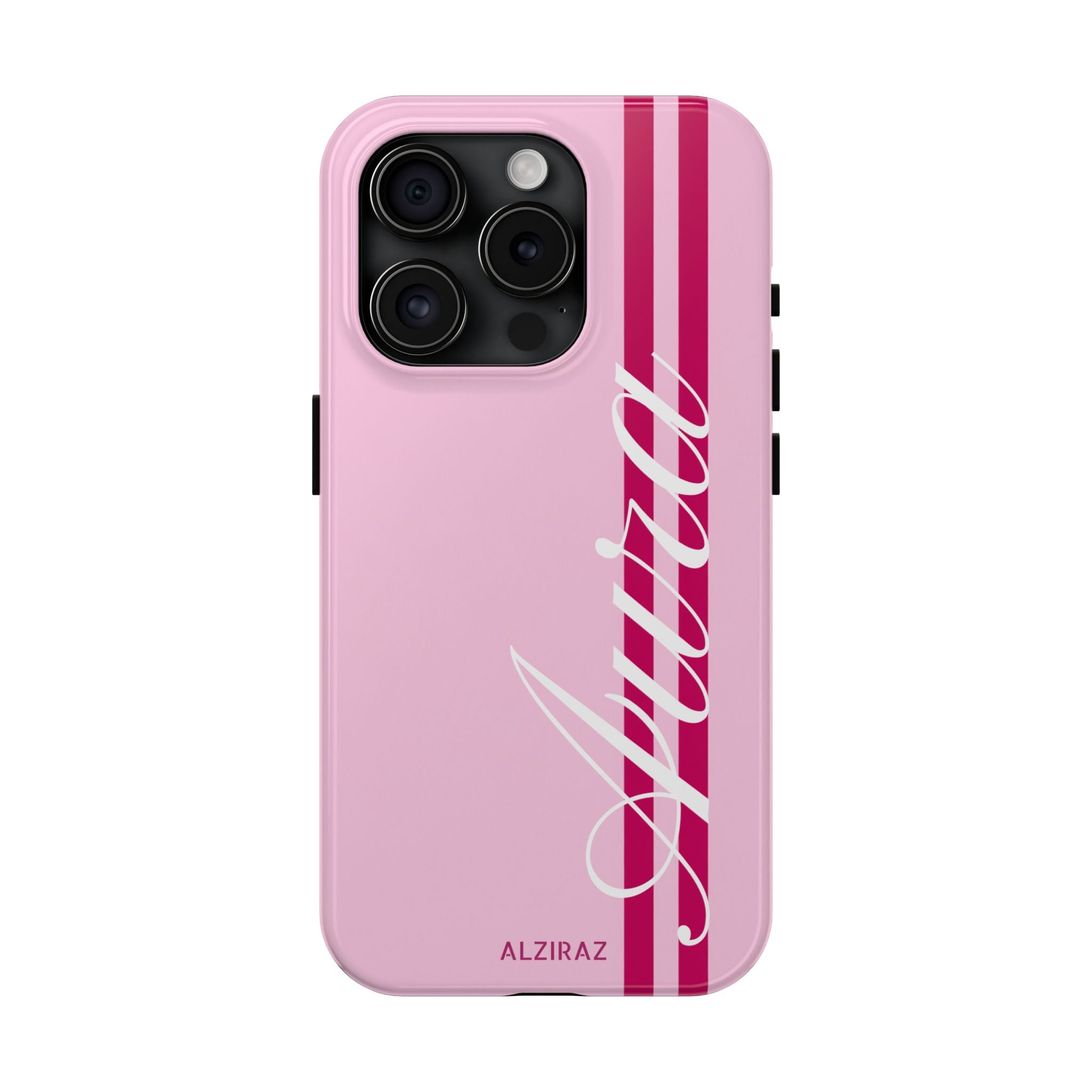 Pink Racing Stripe Phone Case