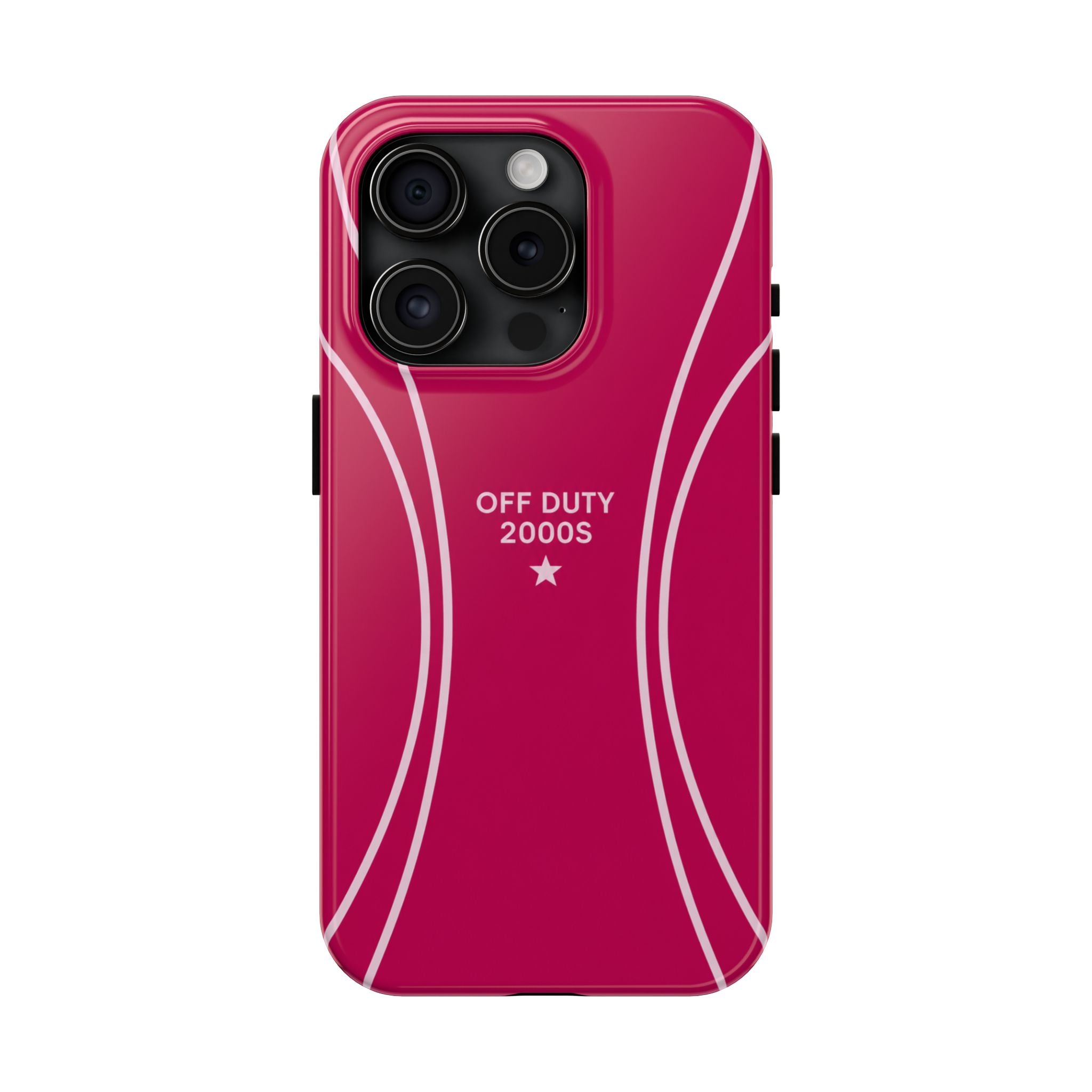 Tough Phone Case — 'Off Duty 2000s' Retro Pink Protective Case