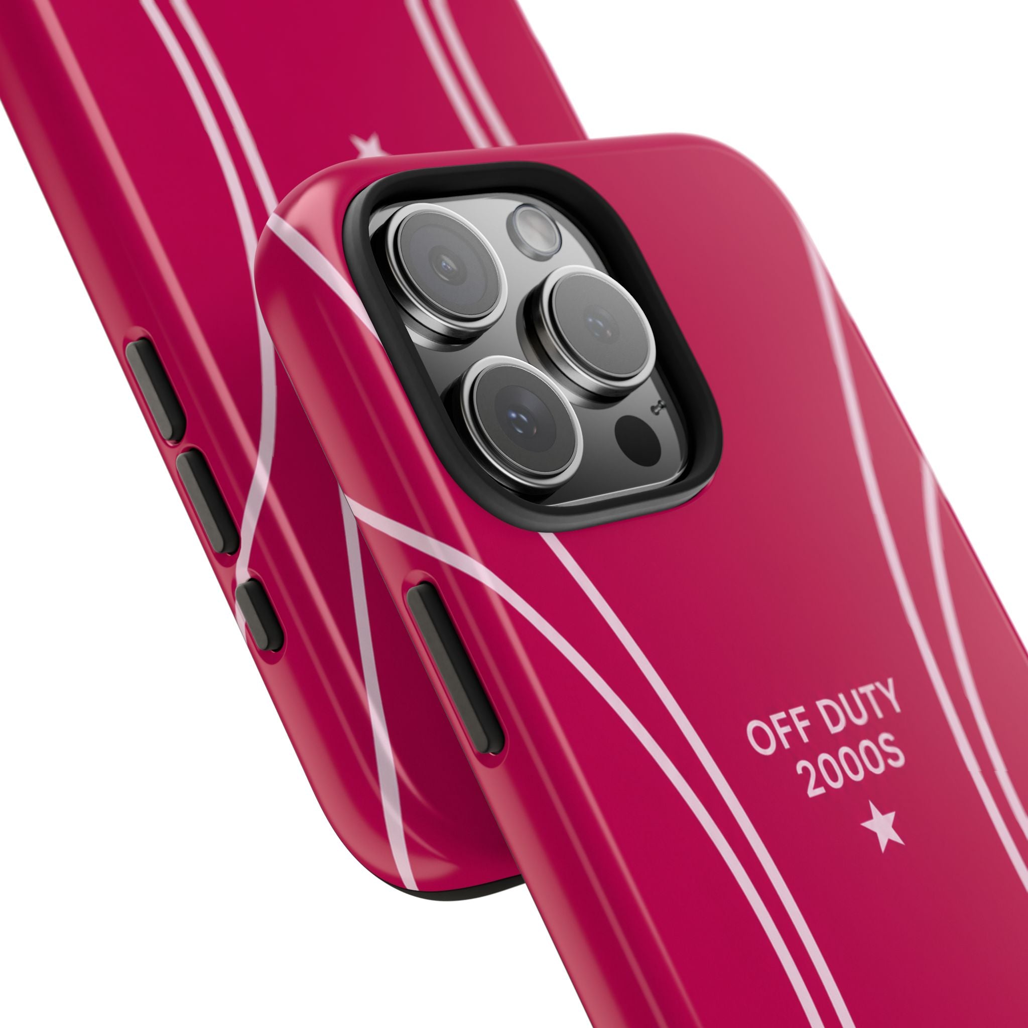 Tough Phone Case — 'Off Duty 2000s' Retro Pink Protective Case