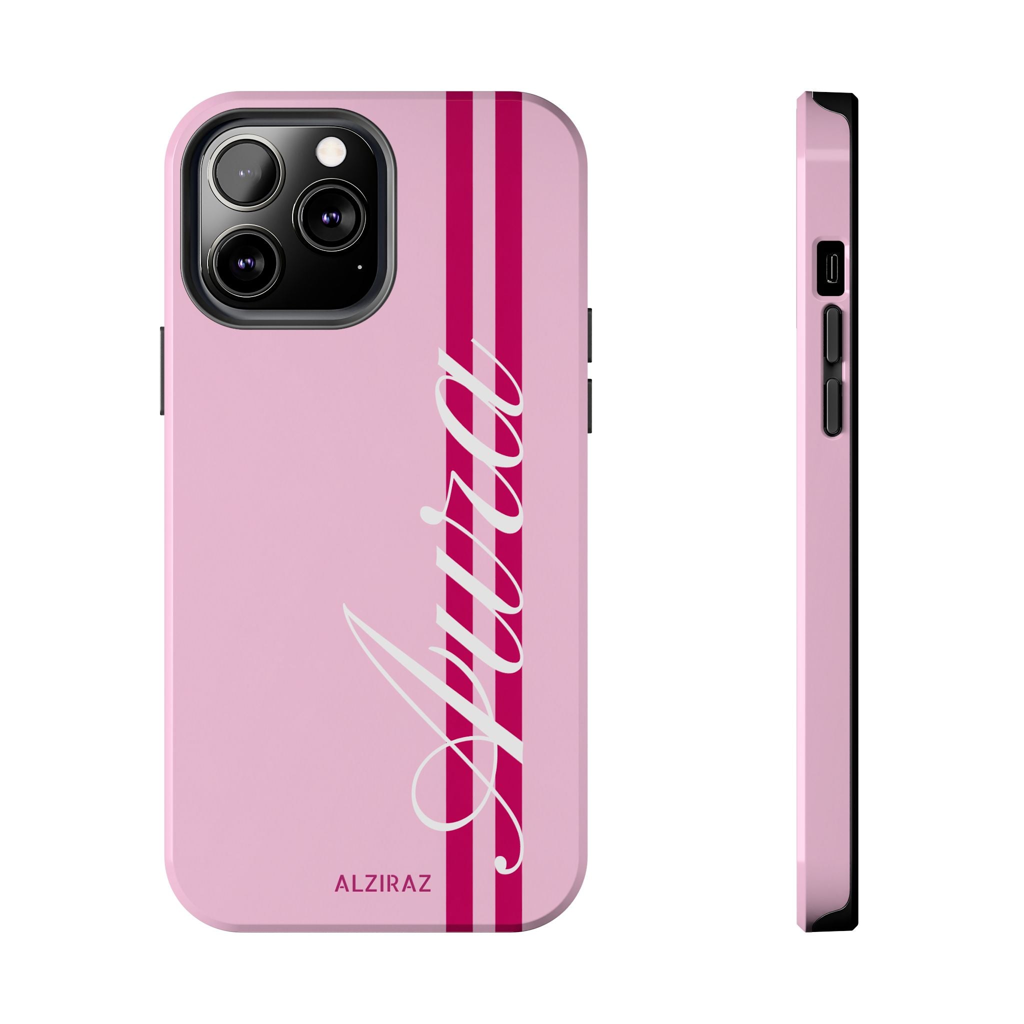 Pink Racing Stripe Phone Case