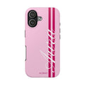 Pink Racing Stripe Phone Case
